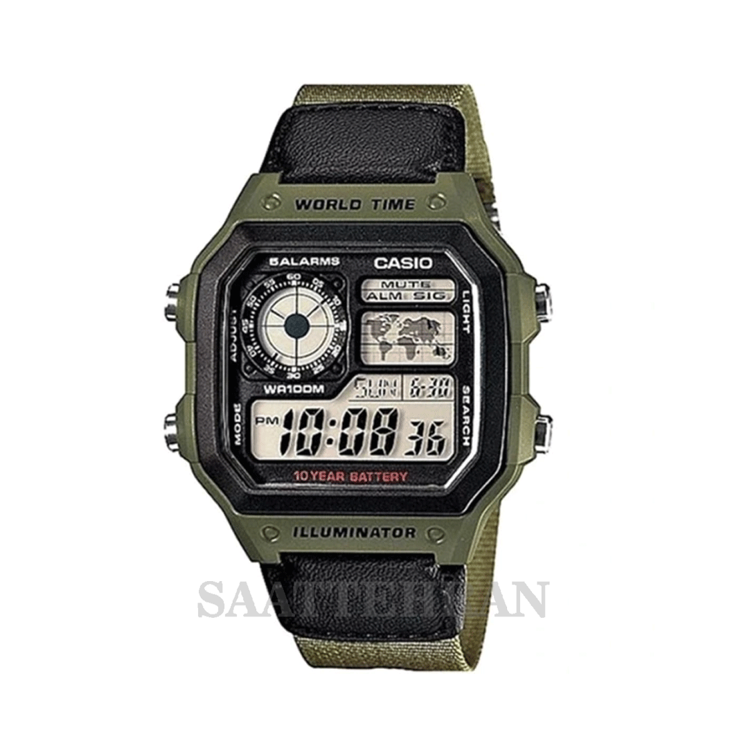 ساعت مردانه کاسیو مدل AE-1200WHB-3B